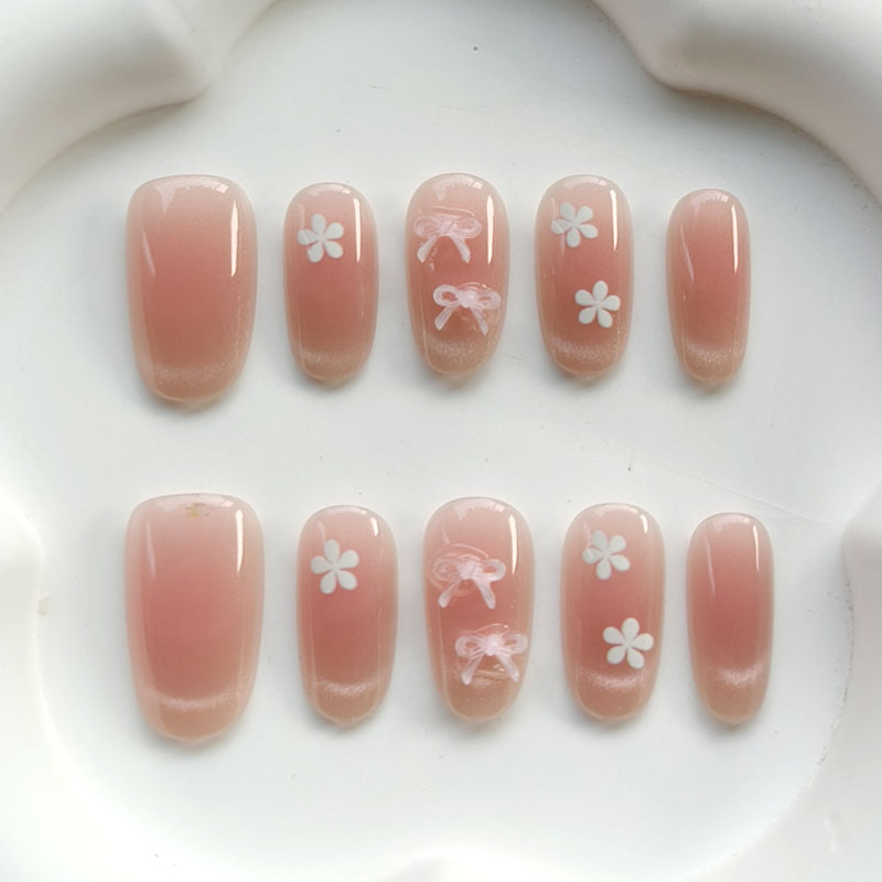 10Pcs Teenage Girl Fashion Cut - 3D Printing Nails avaliação e preço