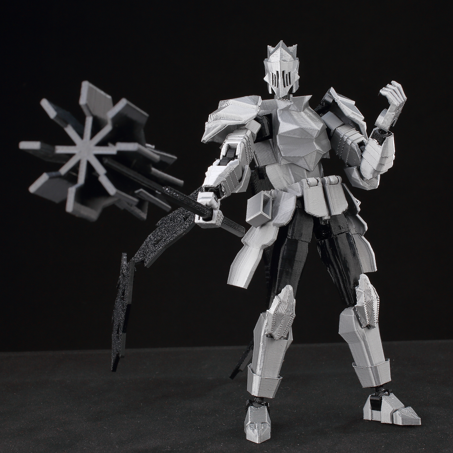 ​9L3D Lucky13 Silver Knight Ro - 3D Printing Online avaliação e preço