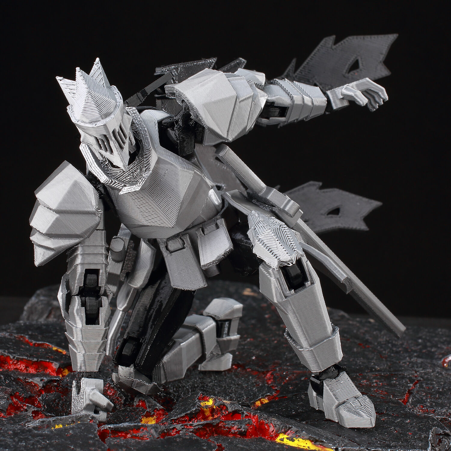 ​9L3D Lucky13 Silver Knight Ro - 3D Printing Online avaliação e preço