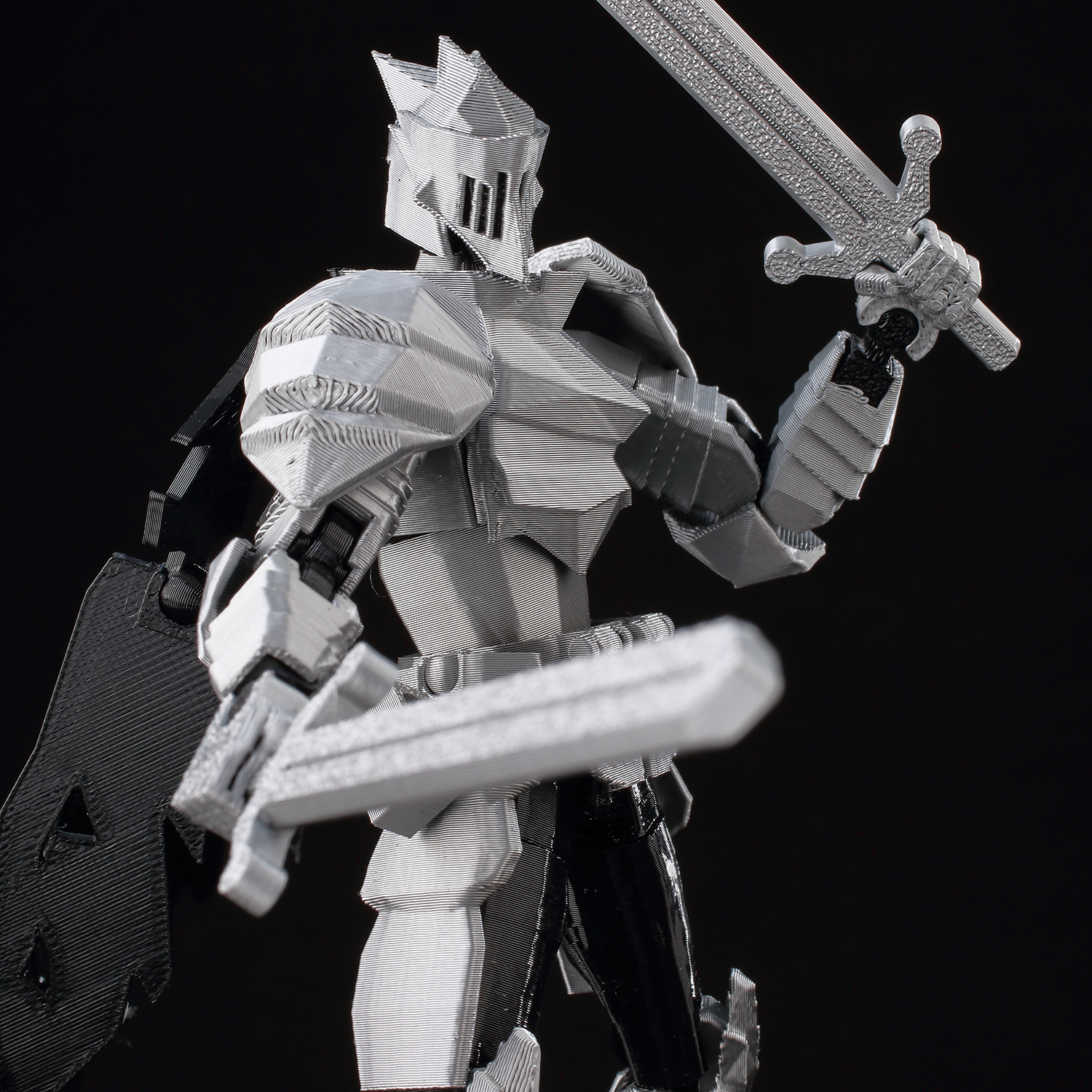 ​9L3D Lucky13 Silver Knight Ro - 3D Printing Online avaliação e preço