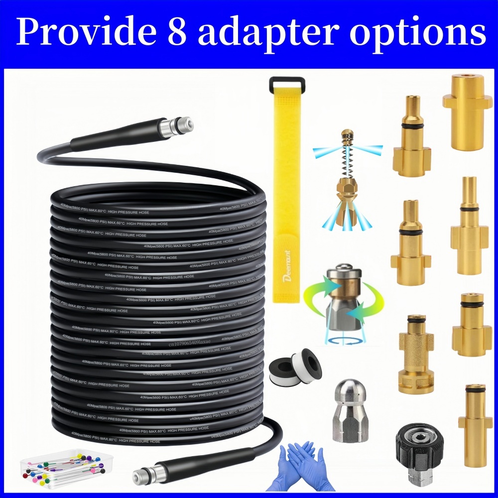 0.5~50m Sewer Cleaning Hose Hi - Nozzle Cleaning Kit avaliação e preço