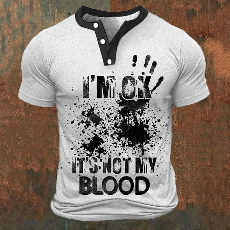 Funny 3D Letter Print Men's He - 3D Printing Jersey avaliação e preço