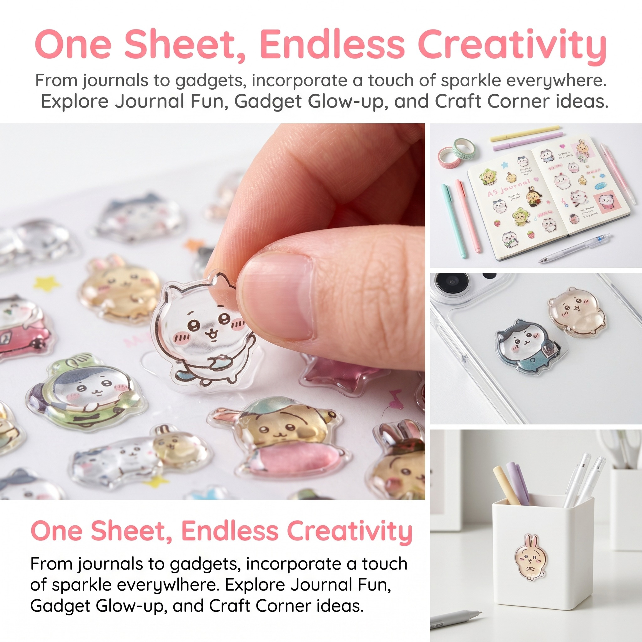 Cute Chiikawa Style Cute Anime - 3D Printing Epoxy Resin avaliação e preço