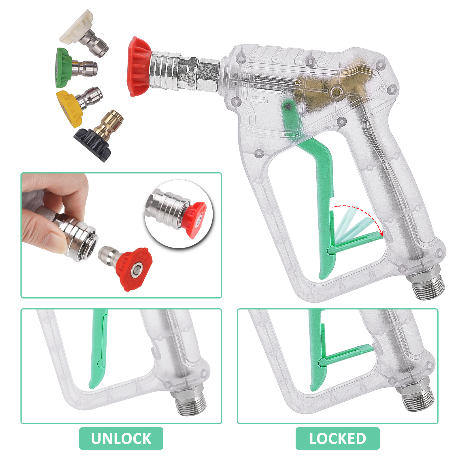 Pressure Washer Gun Kit - Conv - Nozzle Cleaning Kit avaliação e preço
