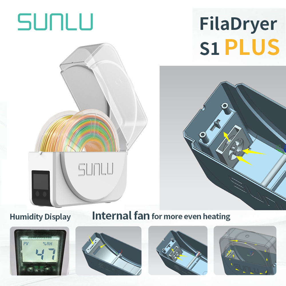 SUNLU Filament Dryer S1 Plus B - 3D Printing Output avaliação e preço