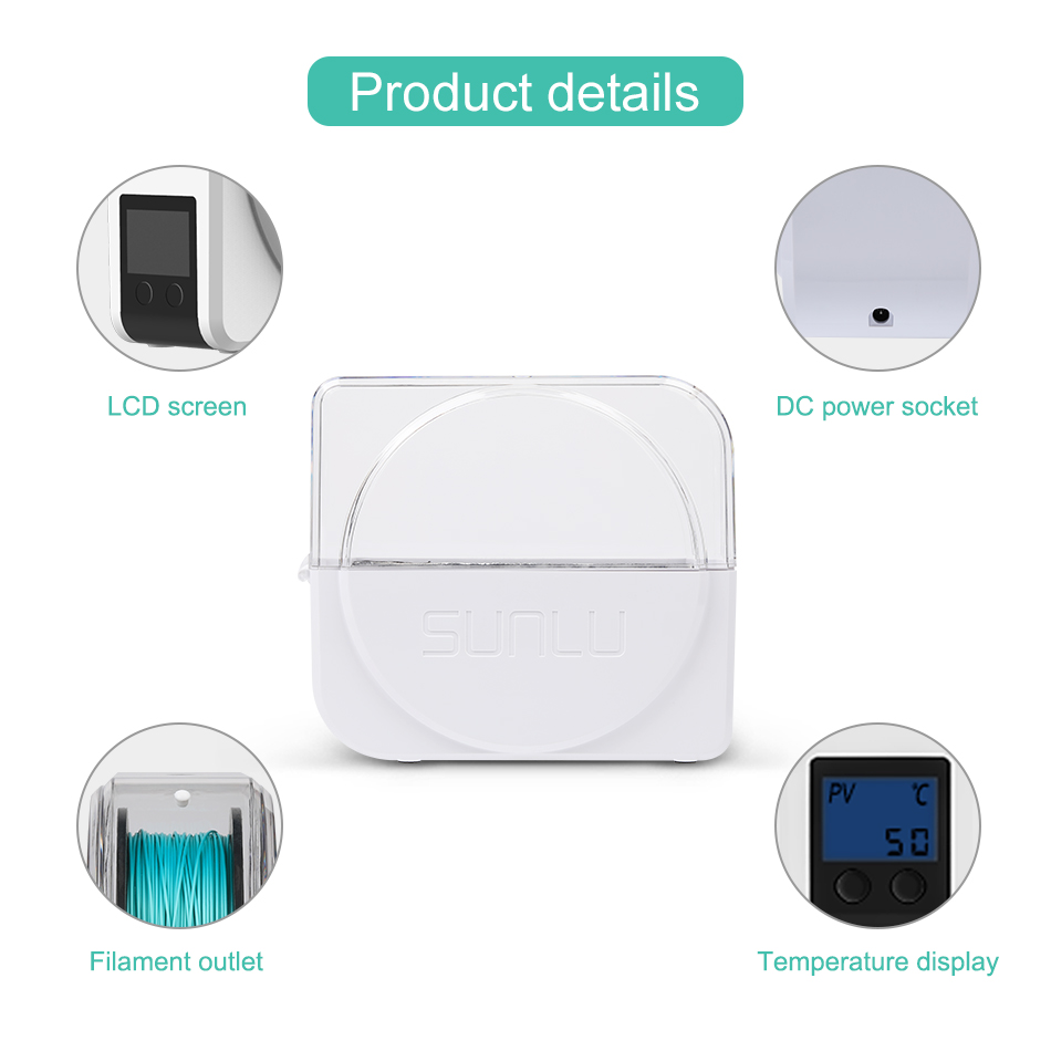 SUNLU Filament Dryer S1 Plus B - 3D Printing Output avaliação e preço