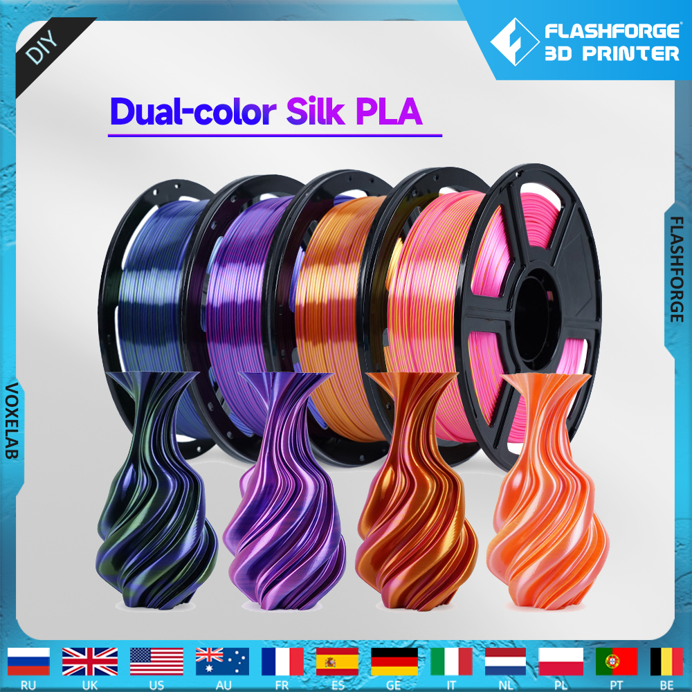FLASHFORGE Dual Color Silk PLA - 3D Printing Output avaliação e preço